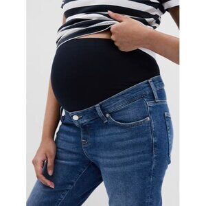 Gap Maternity True Waistband Full Panel Vintage Slim Jeans Women Size 27 NWT